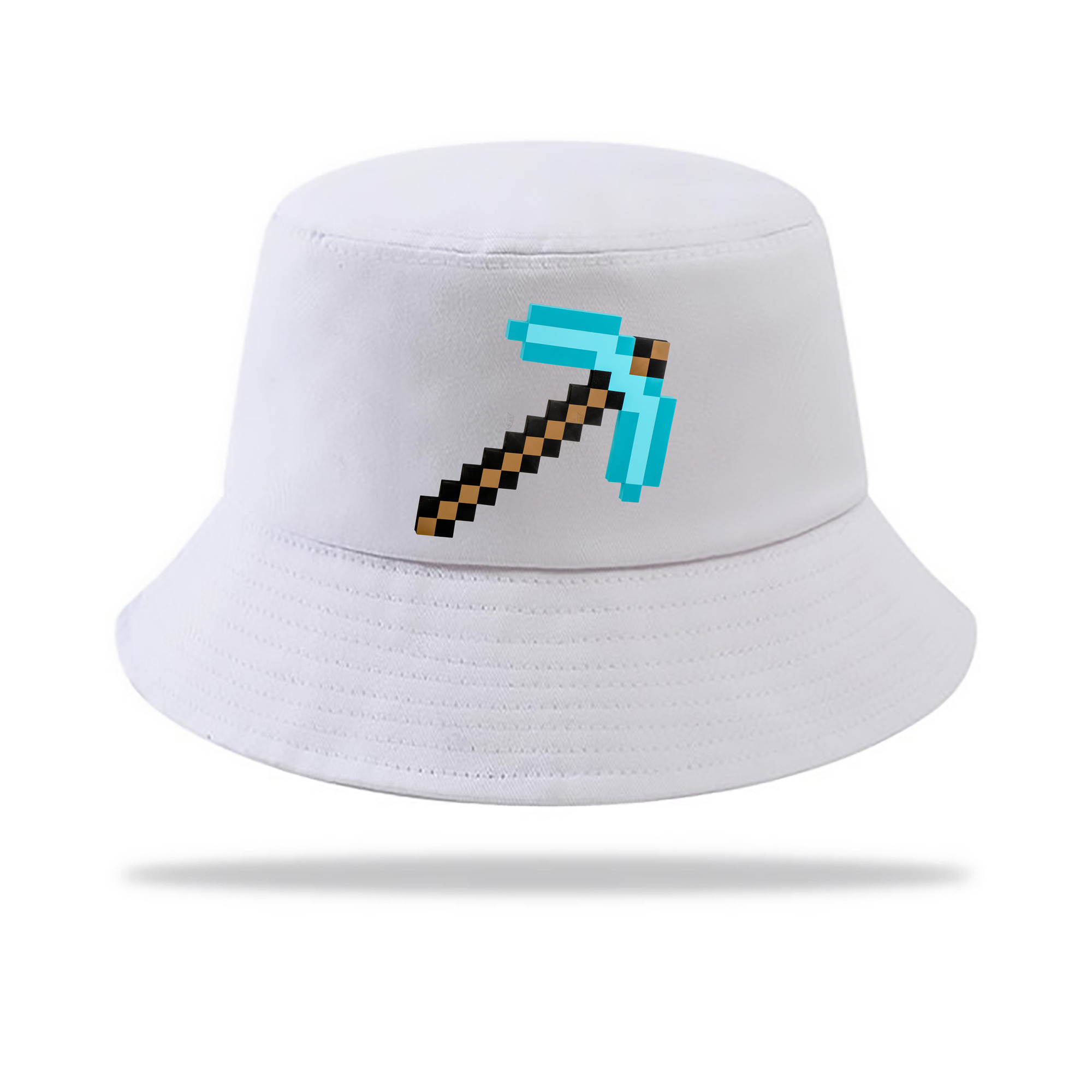 （画像用） マインクラフト ブロックの世界 Minecraft MC Block world アウトドア日除けバケットハット