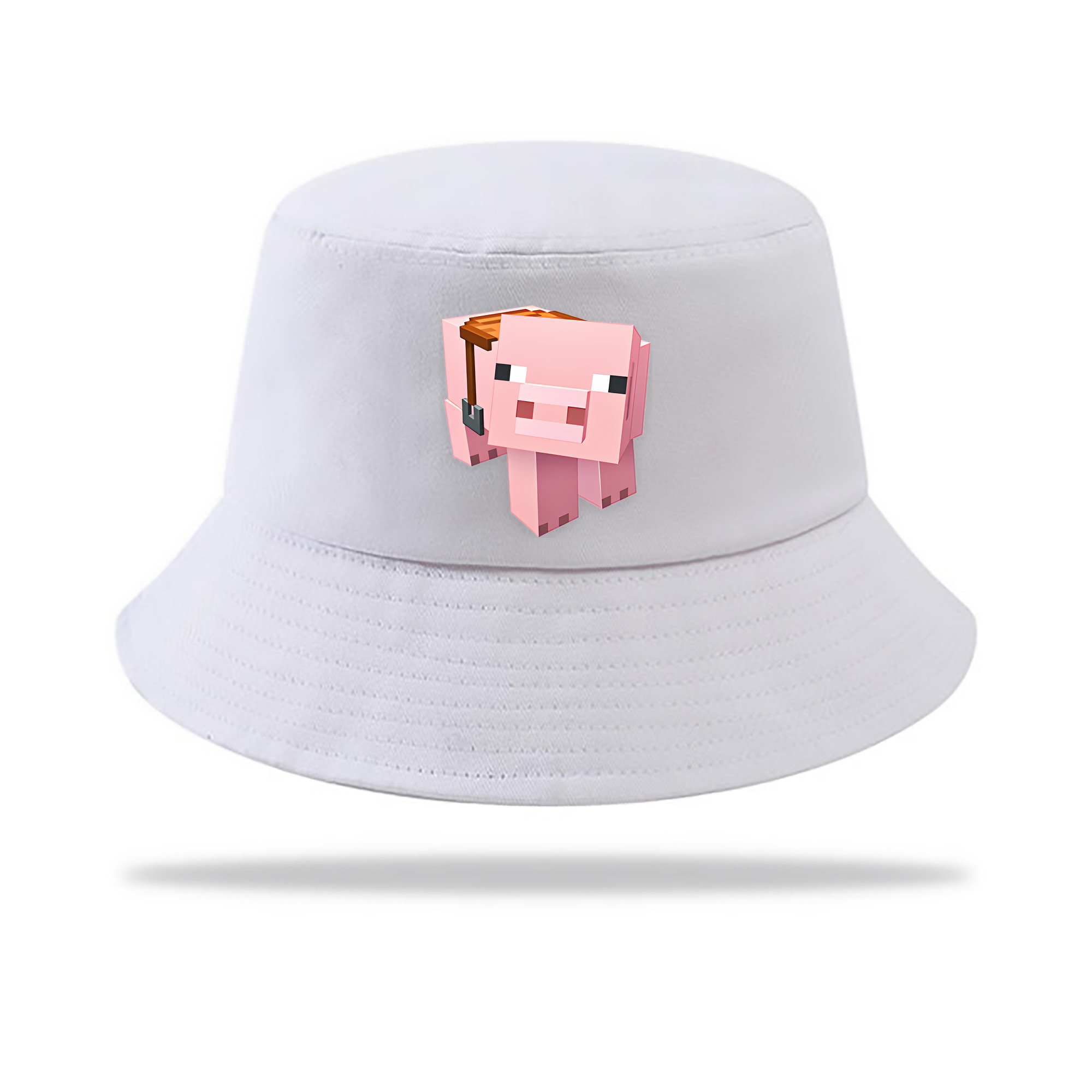 （画像用） マインクラフト ブロックの世界 Minecraft MC Block world アウトドア日除けバケットハット