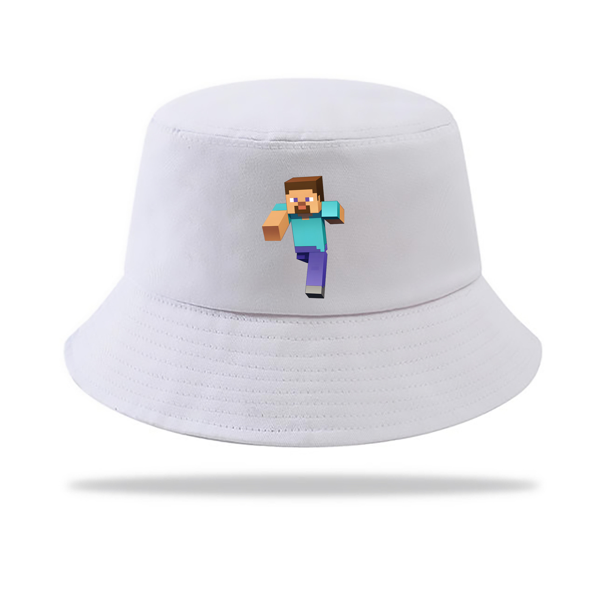 （画像用） マインクラフト ブロックの世界 Minecraft MC Block world アウトドア日除けバケットハット