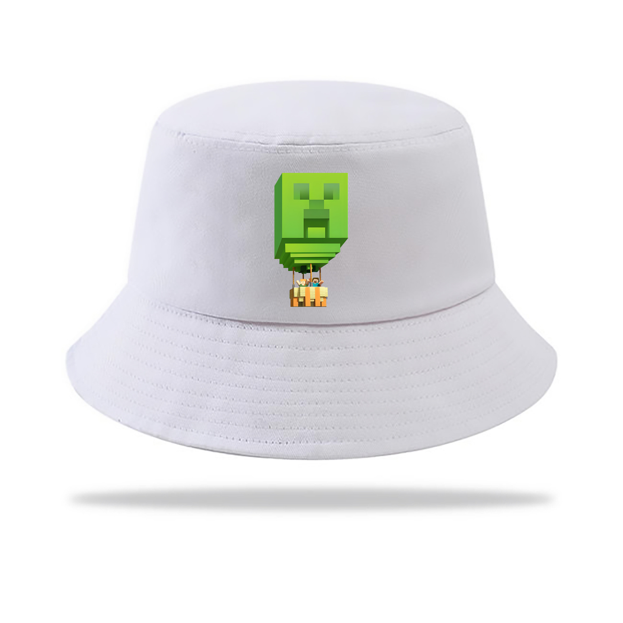 （画像用） マインクラフト ブロックの世界 Minecraft MC Block world アウトドア日除けバケットハット