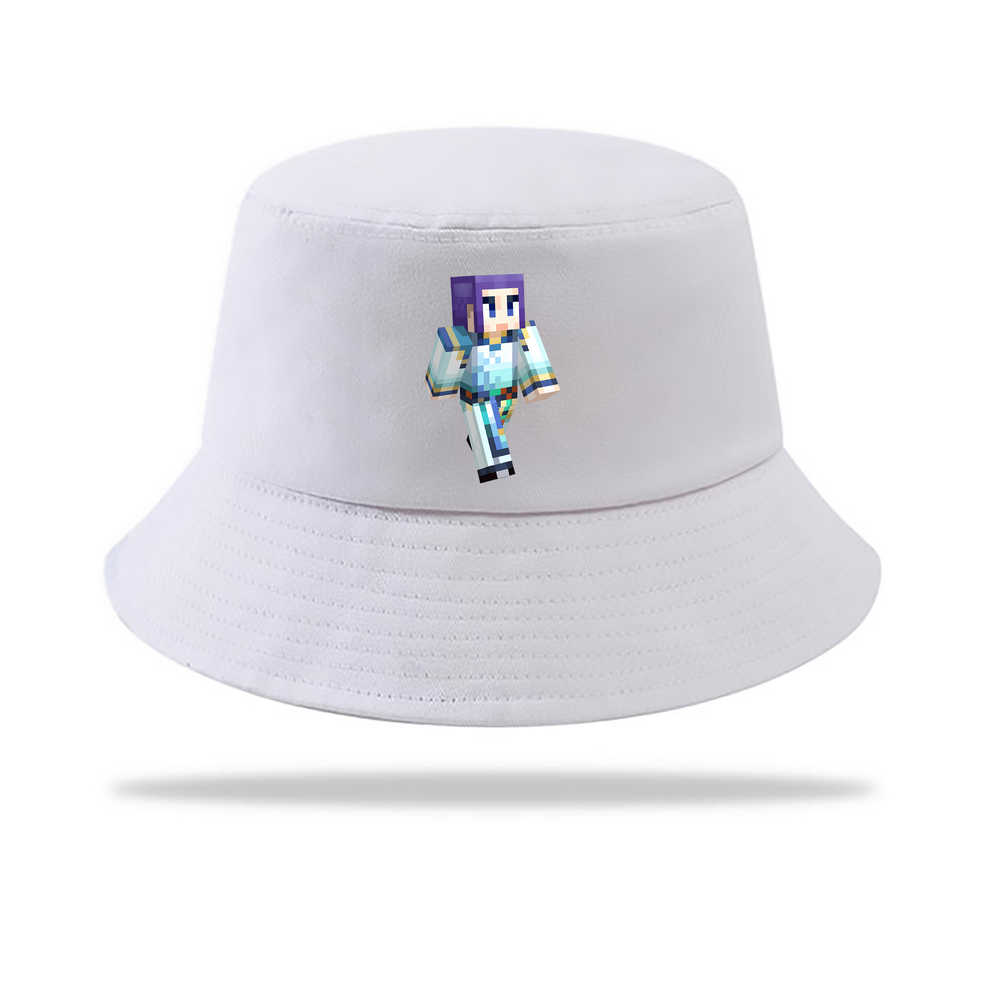 （画像用） マインクラフト ブロックの世界 Minecraft MC Block world アウトドア日除けバケットハット