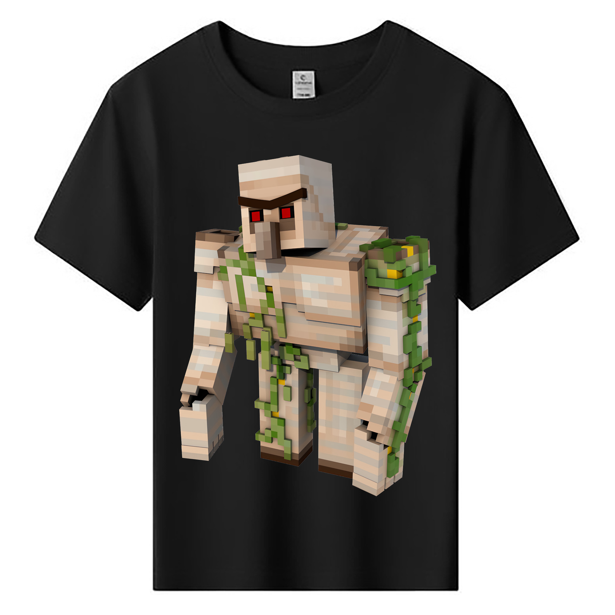 （画像用） マインクラフト ブロックの世界 Minecraft MC Block world 綿100％キッズTシャツ（フロントプリント）