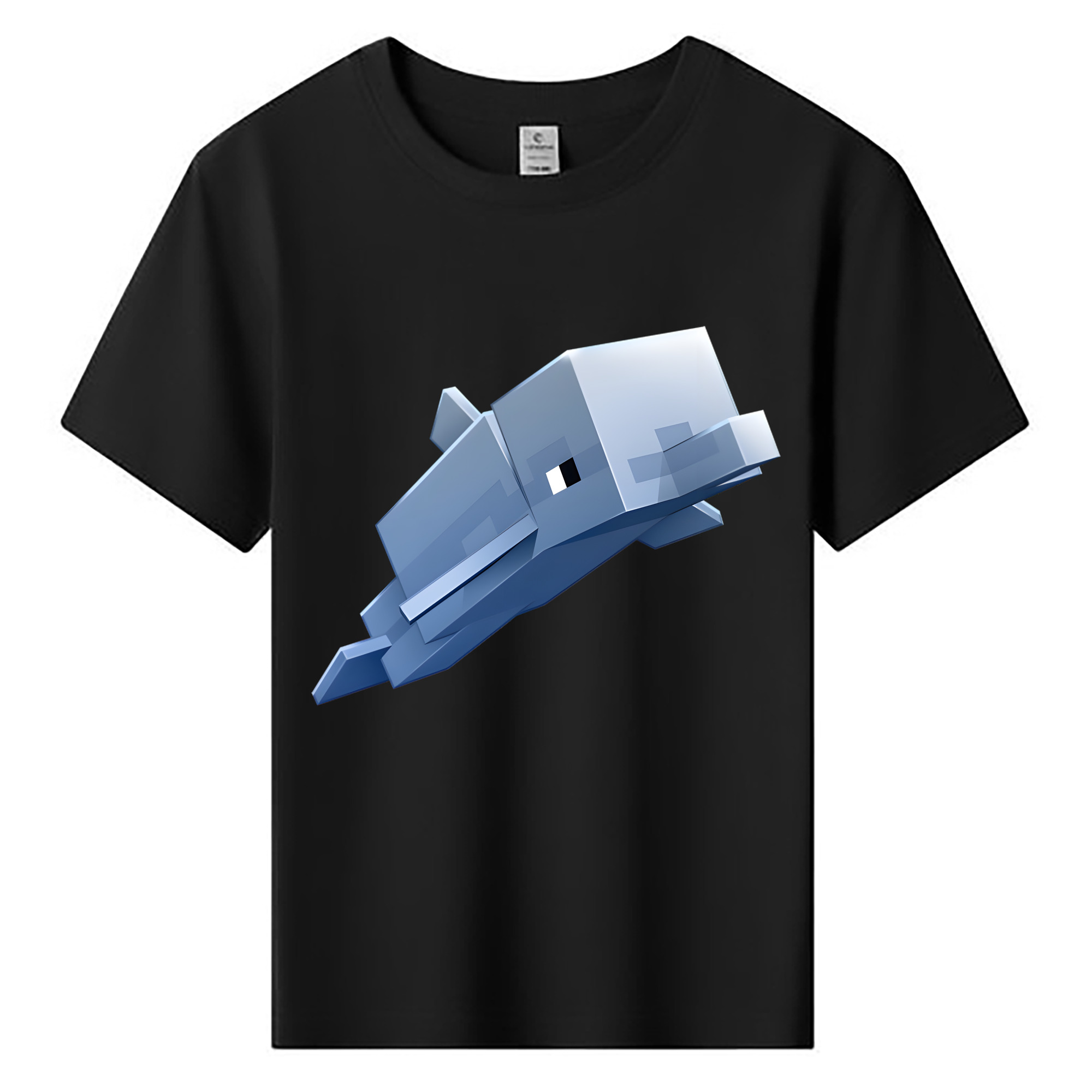 （画像用） マインクラフト ブロックの世界 Minecraft MC Block world 綿100％キッズTシャツ（フロントプリント）