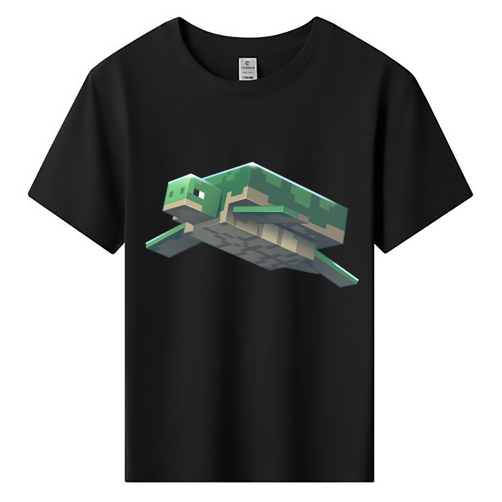 （画像用） マインクラフト ブロックの世界 Minecraft MC Block world 綿100％キッズTシャツ（フロントプリント）