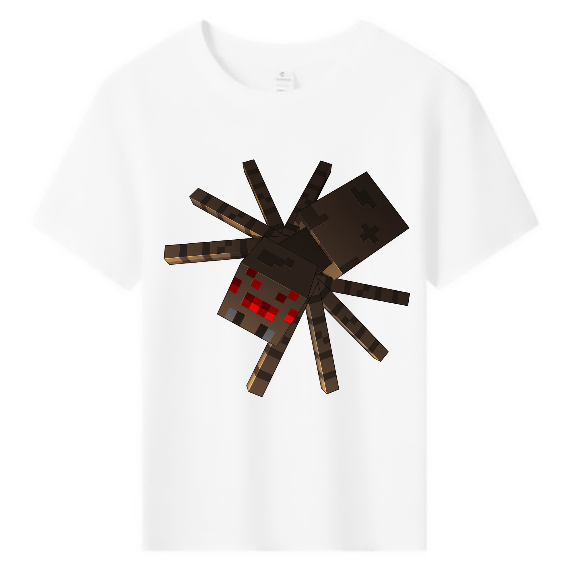 （画像用） マインクラフト ブロックの世界 Minecraft MC Block world 綿100％キッズTシャツ（フロントプリント）