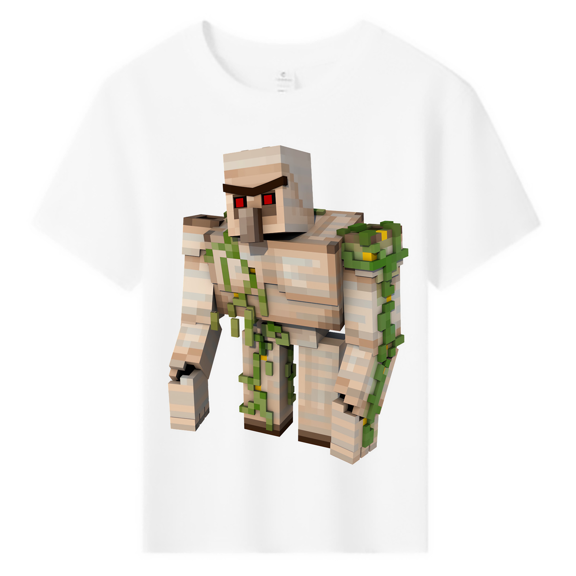 （画像用） マインクラフト ブロックの世界 Minecraft MC Block world 綿100％キッズTシャツ（フロントプリント）