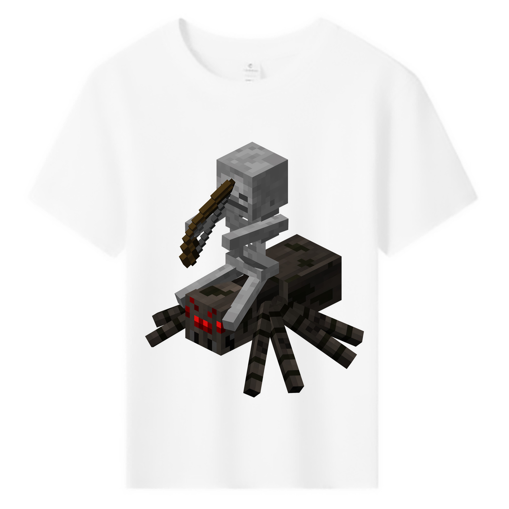 （画像用） マインクラフト ブロックの世界 Minecraft MC Block world 綿100％キッズTシャツ（フロントプリント）