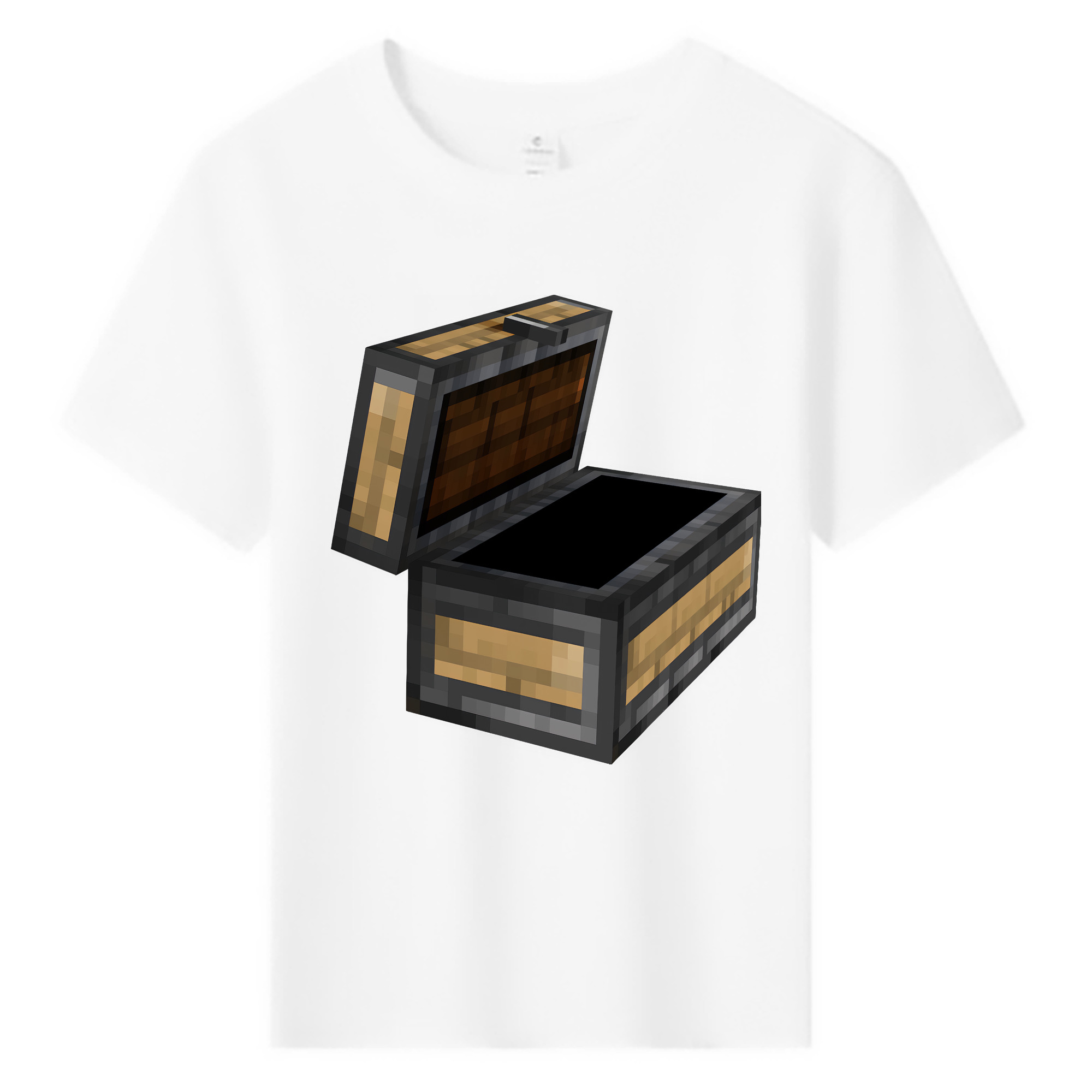 （画像用） マインクラフト ブロックの世界 Minecraft MC Block world 綿100％キッズTシャツ（フロントプリント）