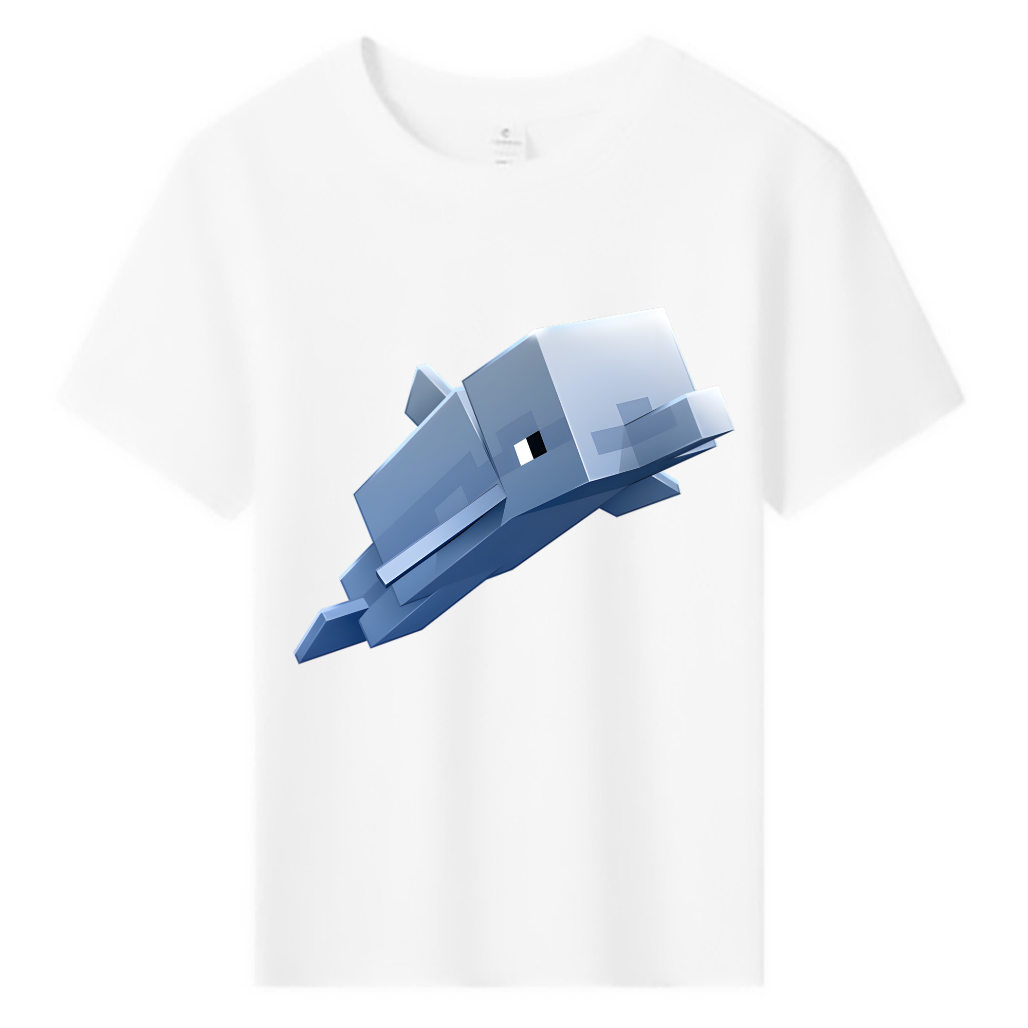 （画像用） マインクラフト ブロックの世界 Minecraft MC Block world 綿100％キッズTシャツ（フロントプリント）