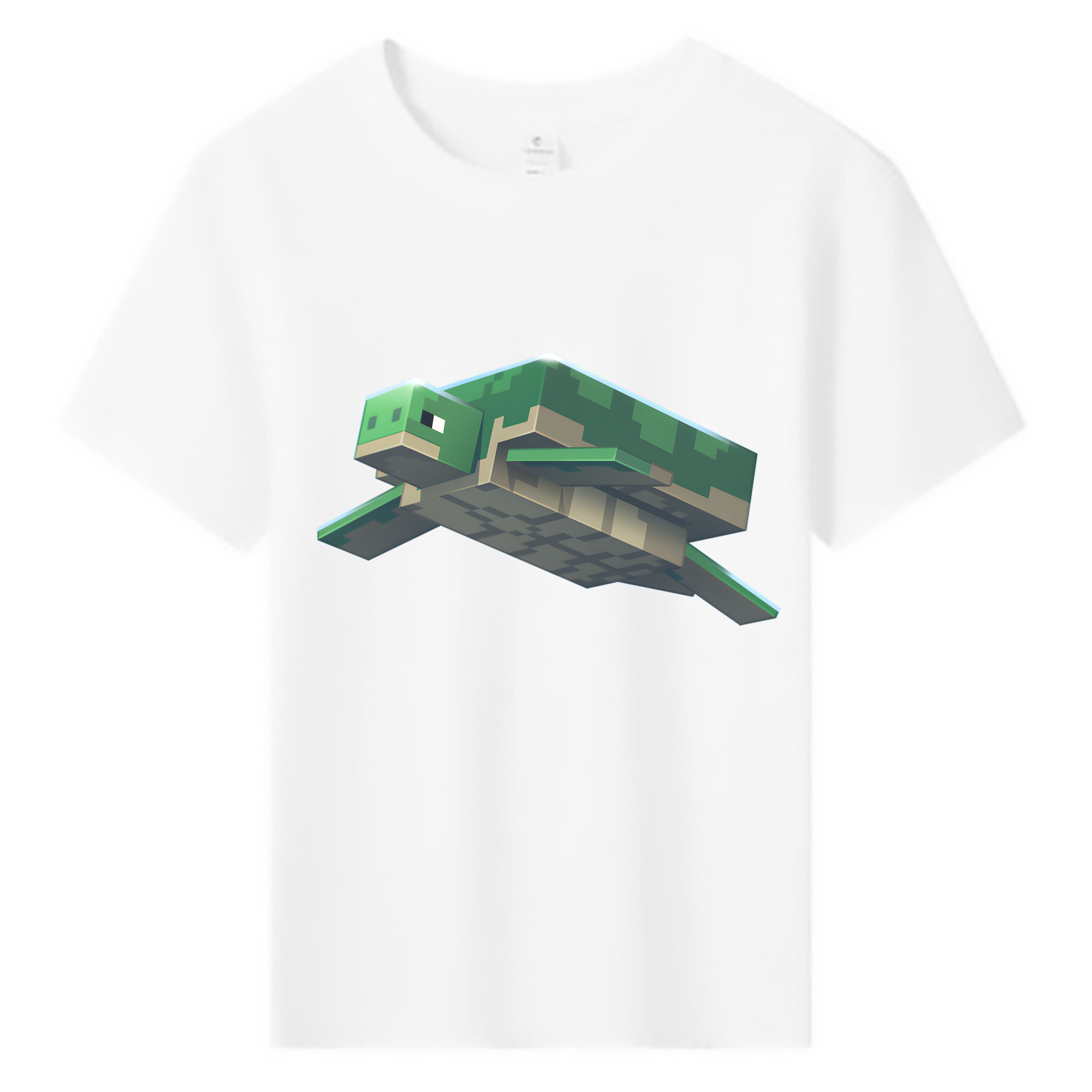 （画像用） マインクラフト ブロックの世界 Minecraft MC Block world 綿100％キッズTシャツ（フロントプリント）