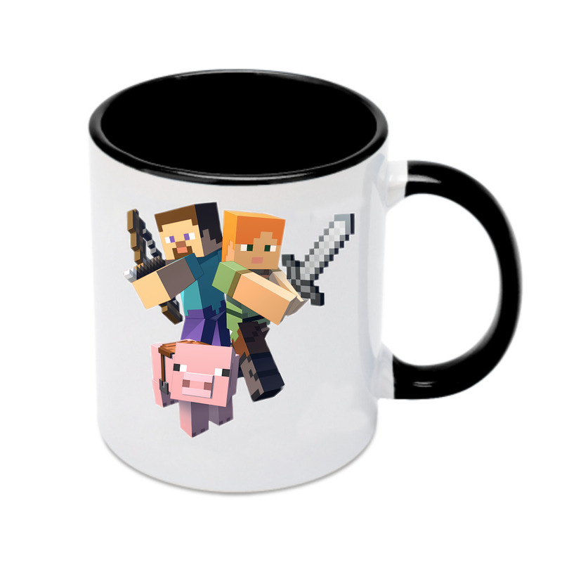 （画像用） マインクラフト ブロックの世界 Minecraft MC Block world カラーマグカップ