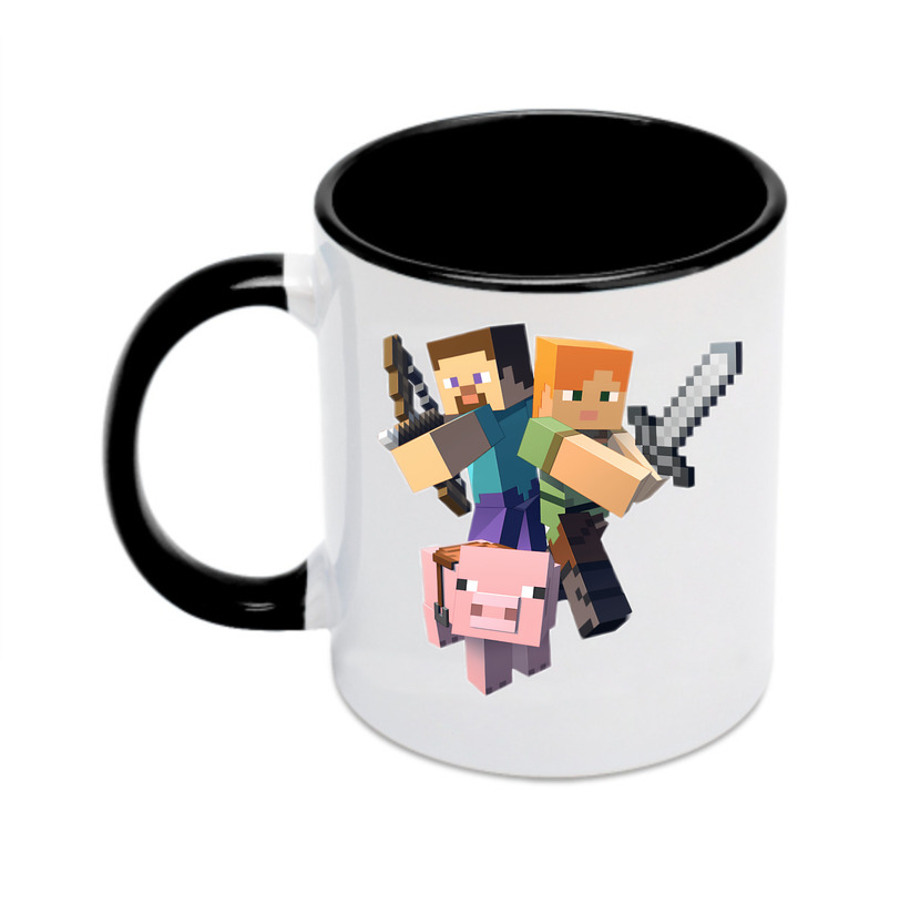 （画像用） マインクラフト ブロックの世界 Minecraft MC Block world カラーマグカップ
