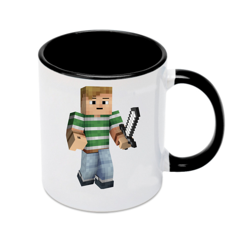 （画像用） マインクラフト ブロックの世界 Minecraft MC Block world カラーマグカップ