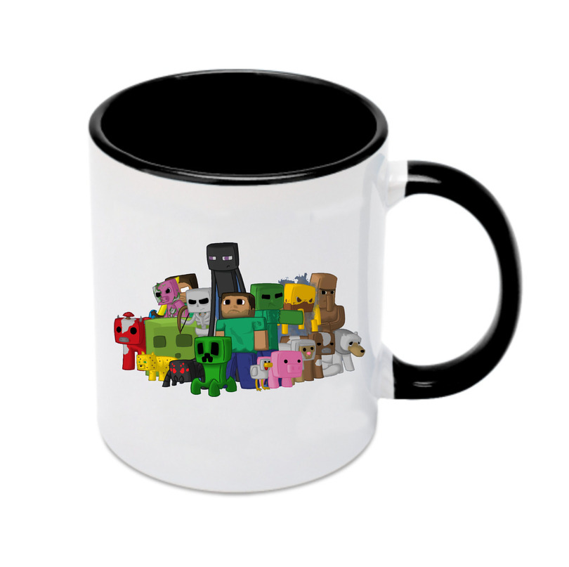 （画像用） マインクラフト ブロックの世界 Minecraft MC Block world カラーマグカップ