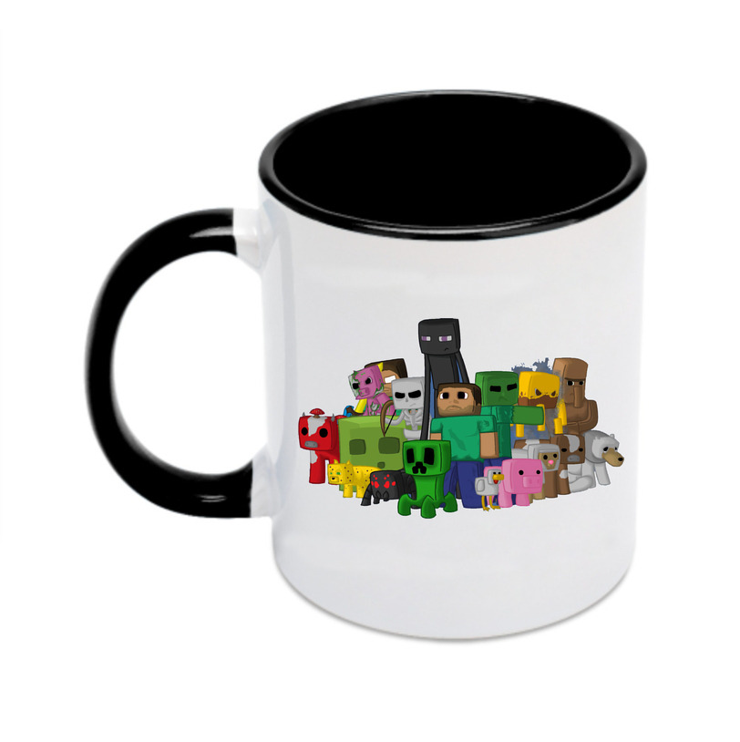 （画像用） マインクラフト ブロックの世界 Minecraft MC Block world カラーマグカップ