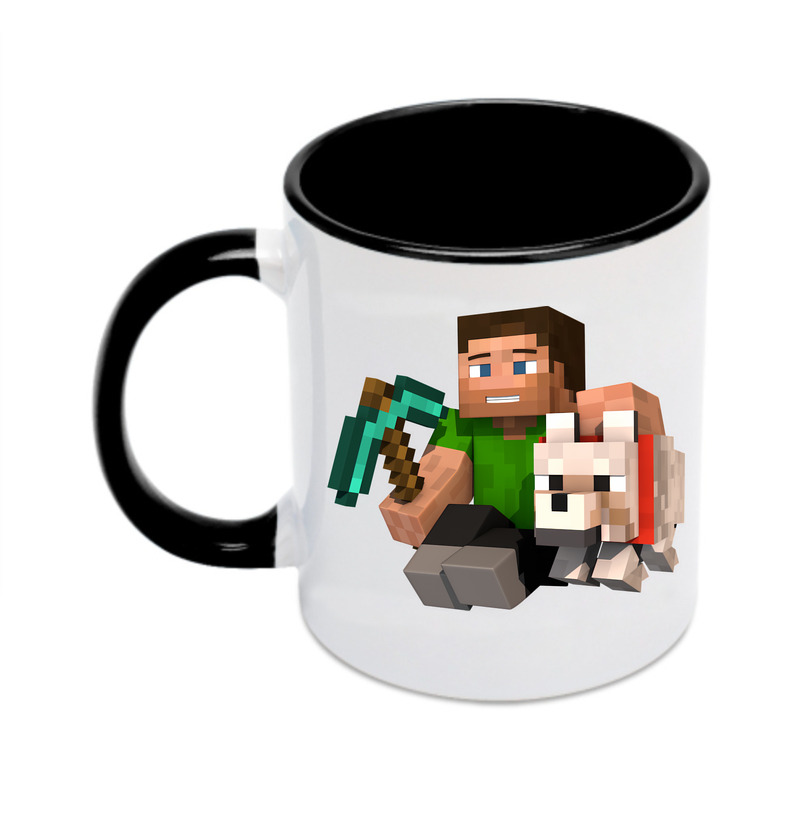 （画像用） マインクラフト ブロックの世界 Minecraft MC Block world カラーマグカップ