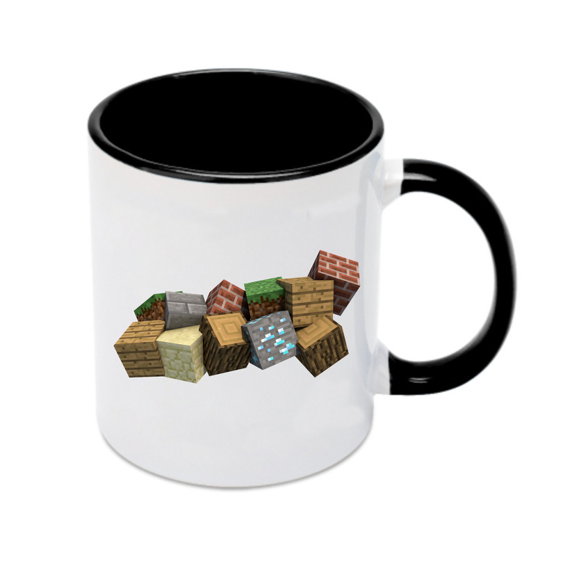（画像用） マインクラフト ブロックの世界 Minecraft MC Block world カラーマグカップ