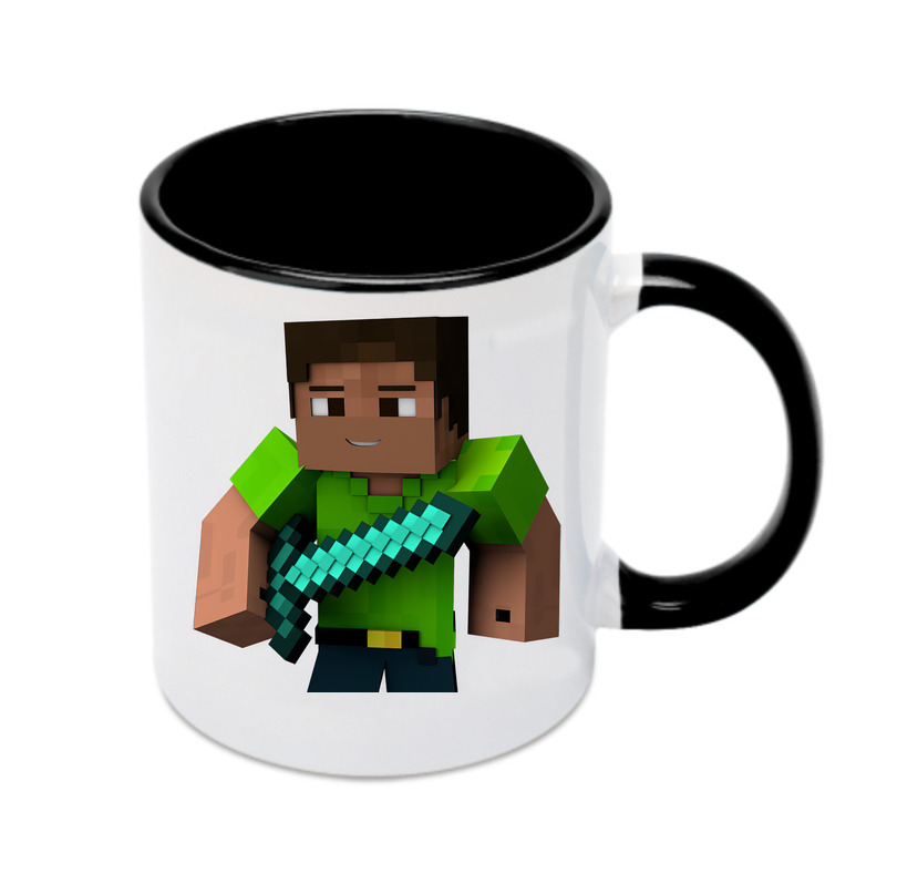 （画像用） マインクラフト ブロックの世界 Minecraft MC Block world カラーマグカップ