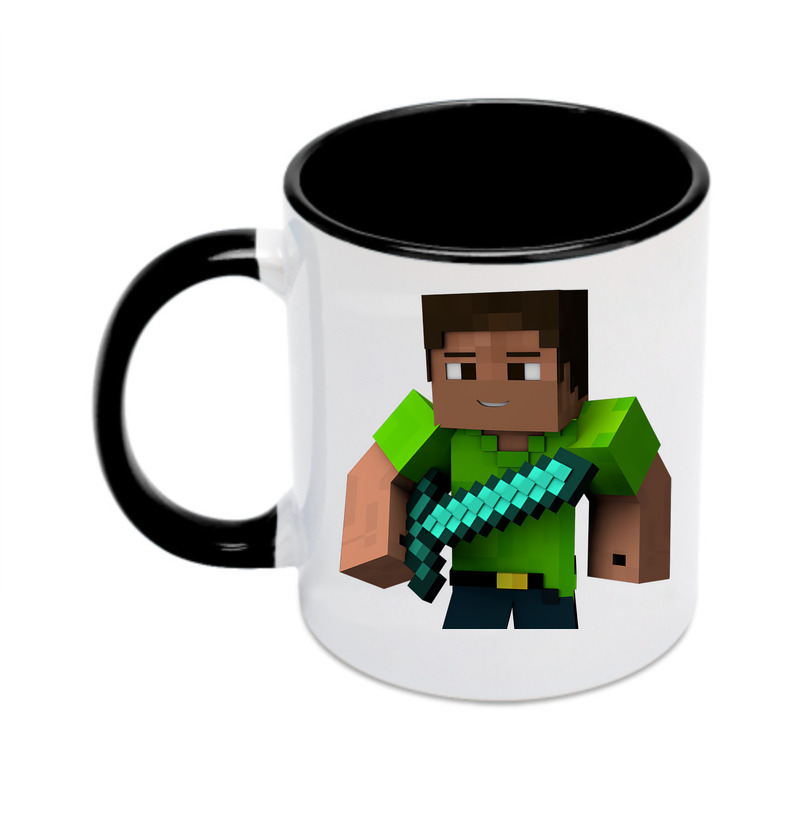 （画像用） マインクラフト ブロックの世界 Minecraft MC Block world カラーマグカップ
