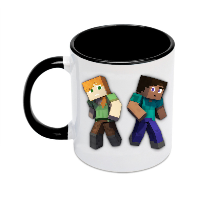 （画像用） マインクラフト ブロックの世界 Minecraft MC Block world カラーマグカップ