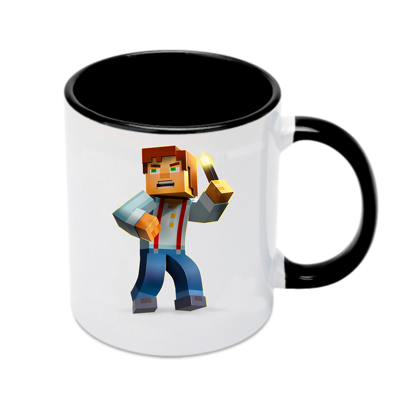 （画像用） マインクラフト ブロックの世界 Minecraft MC Block world カラーマグカップ