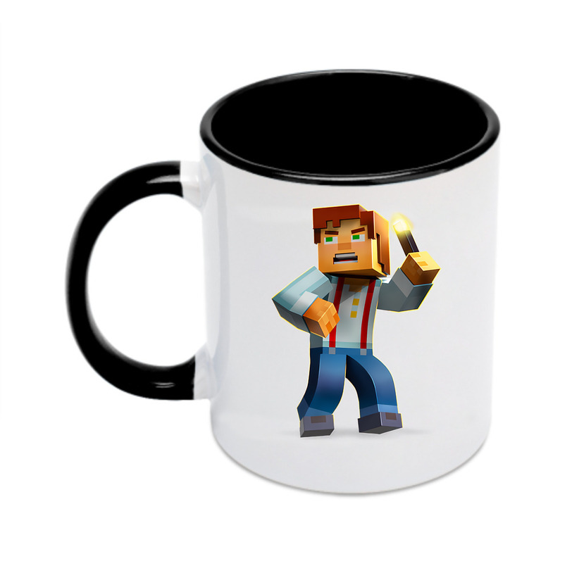 （画像用） マインクラフト ブロックの世界 Minecraft MC Block world カラーマグカップ