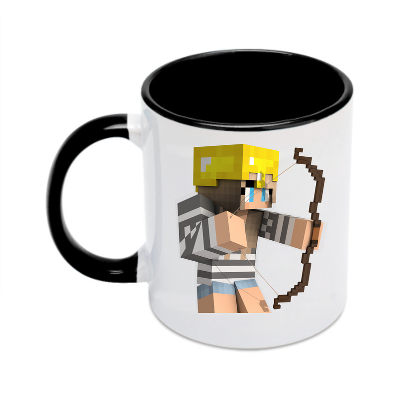 （画像用） マインクラフト ブロックの世界 Minecraft MC Block world カラーマグカップ