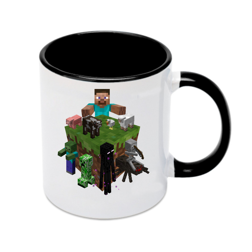 （画像用） マインクラフト ブロックの世界 Minecraft MC Block world カラーマグカップ