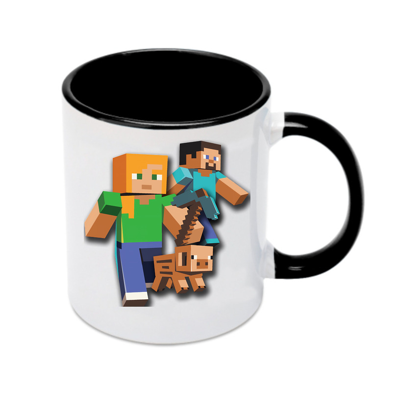 （画像用） マインクラフト ブロックの世界 Minecraft MC Block world カラーマグカップ