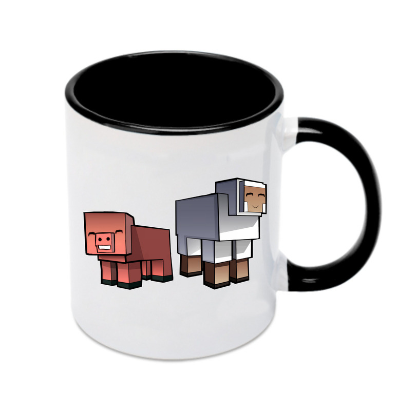 （画像用） マインクラフト ブロックの世界 Minecraft MC Block world カラーマグカップ