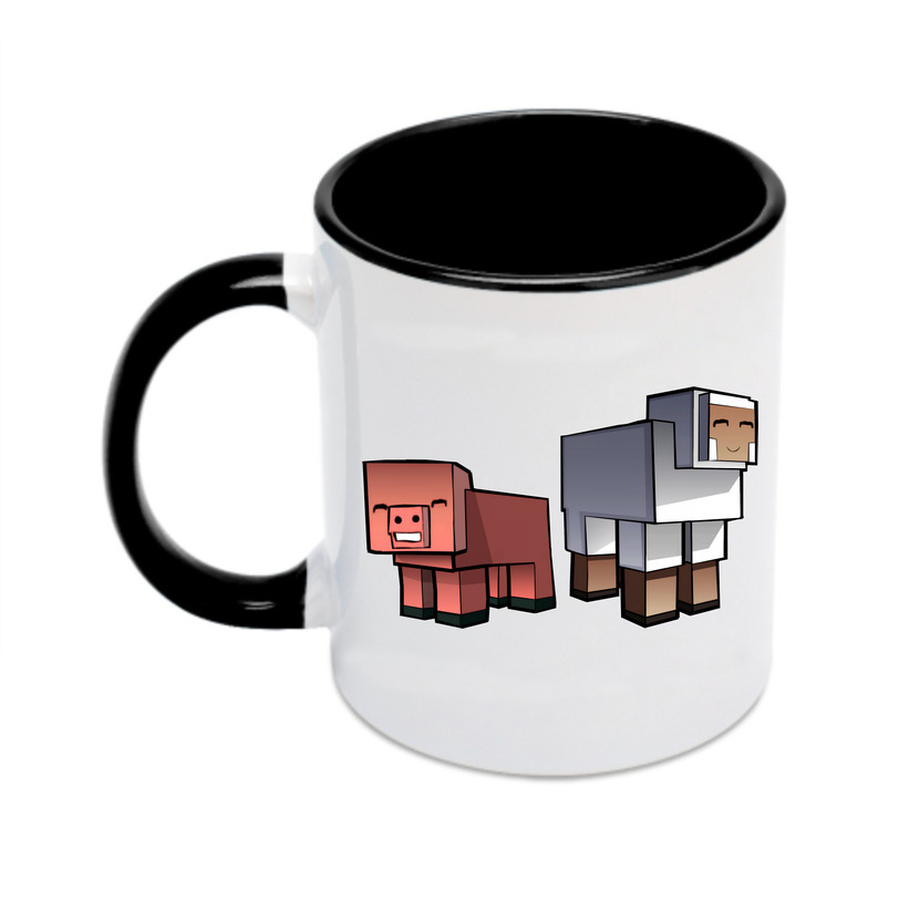 （画像用） マインクラフト ブロックの世界 Minecraft MC Block world カラーマグカップ