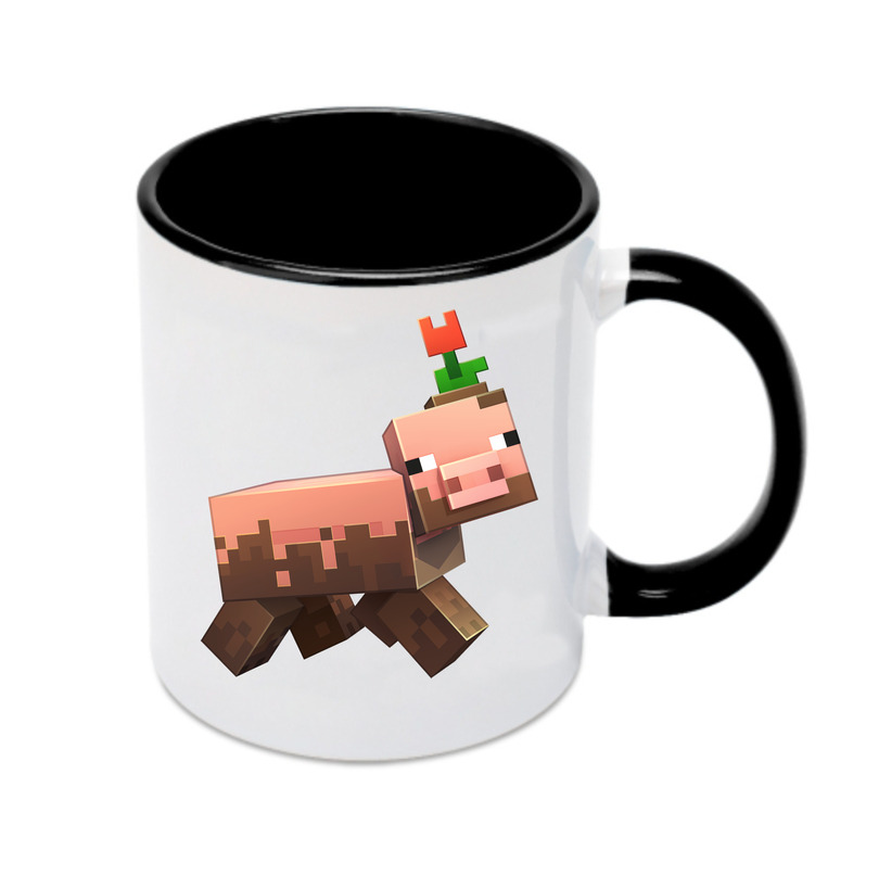 （画像用） マインクラフト ブロックの世界 Minecraft MC Block world カラーマグカップ