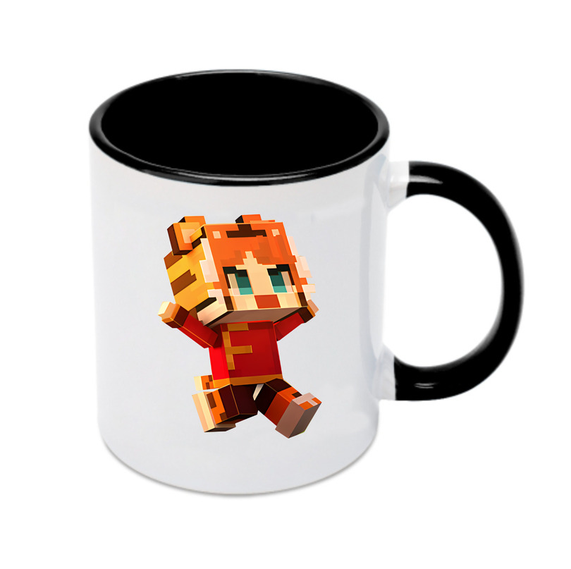 （画像用） マインクラフト ブロックの世界 Minecraft MC Block world カラーマグカップ
