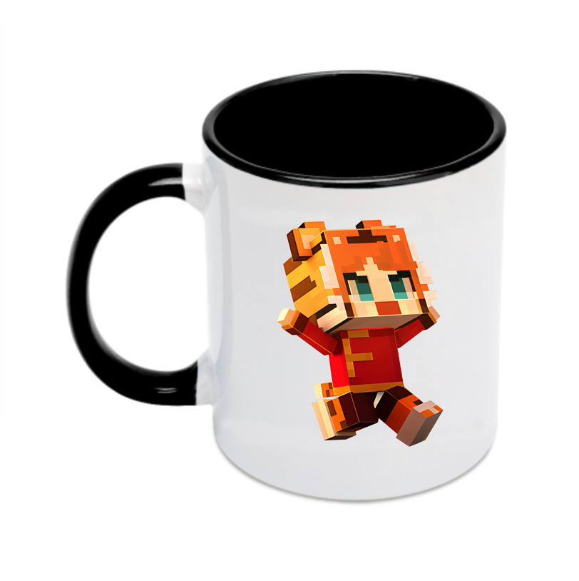 （画像用） マインクラフト ブロックの世界 Minecraft MC Block world カラーマグカップ