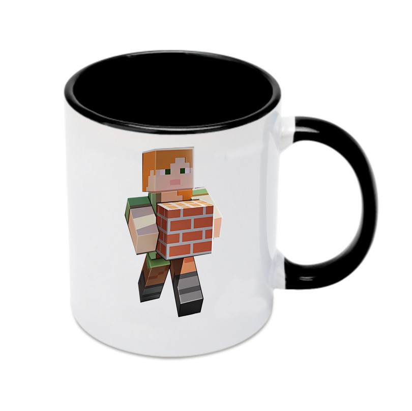 （画像用） マインクラフト ブロックの世界 Minecraft MC Block world カラーマグカップ