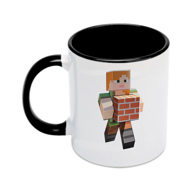 （画像用） マインクラフト ブロックの世界 Minecraft MC Block world カラーマグカップ