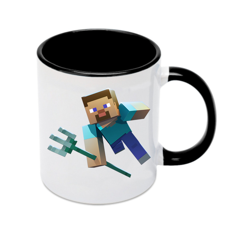 （画像用） マインクラフト ブロックの世界 Minecraft MC Block world カラーマグカップ