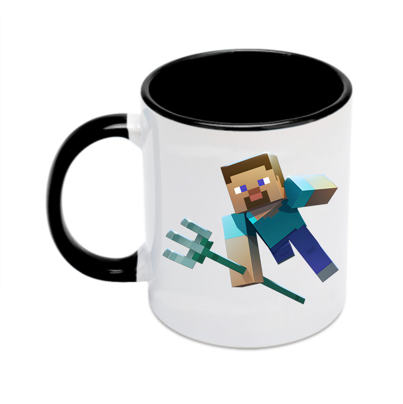 （画像用） マインクラフト ブロックの世界 Minecraft MC Block world カラーマグカップ
