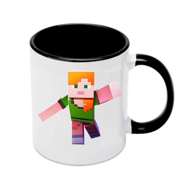 （画像用） マインクラフト ブロックの世界 Minecraft MC Block world カラーマグカップ