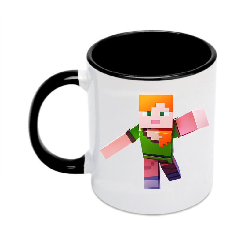 （画像用） マインクラフト ブロックの世界 Minecraft MC Block world カラーマグカップ