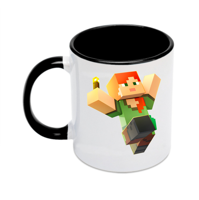 （画像用） マインクラフト ブロックの世界 Minecraft MC Block world カラーマグカップ
