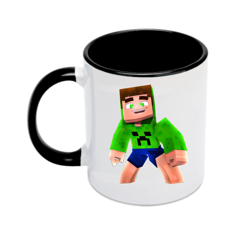 （画像用） マインクラフト ブロックの世界 Minecraft MC Block world カラーマグカップ