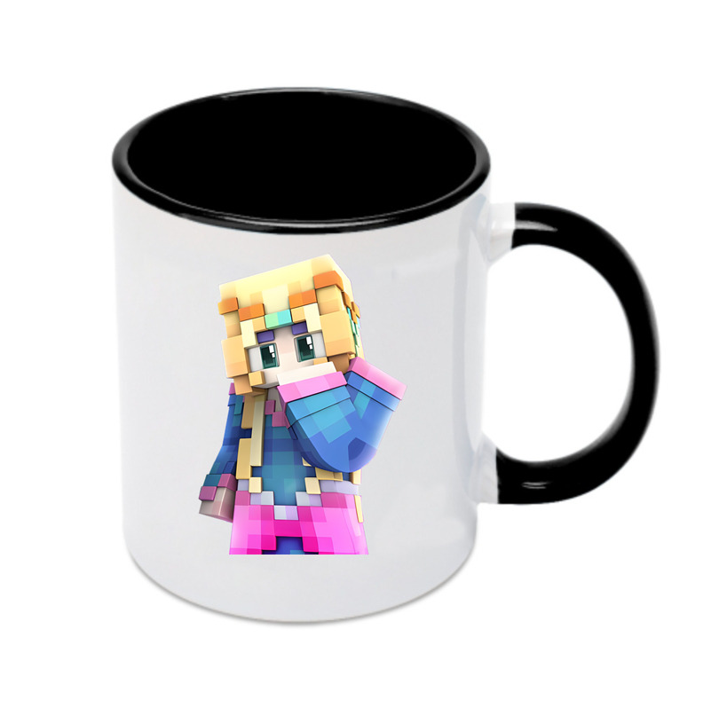 （画像用） マインクラフト ブロックの世界 Minecraft MC Block world カラーマグカップ