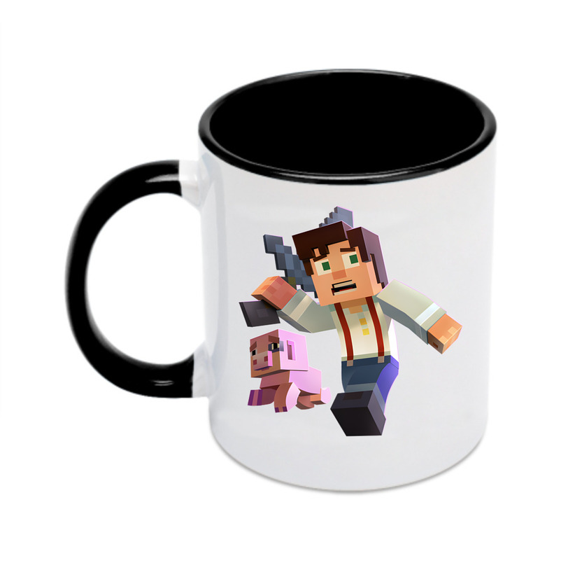（画像用） マインクラフト ブロックの世界 Minecraft MC Block world カラーマグカップ