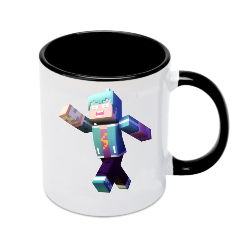（画像用） マインクラフト ブロックの世界 Minecraft MC Block world カラーマグカップ