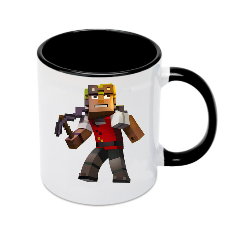 （画像用） マインクラフト ブロックの世界 Minecraft MC Block world カラーマグカップ