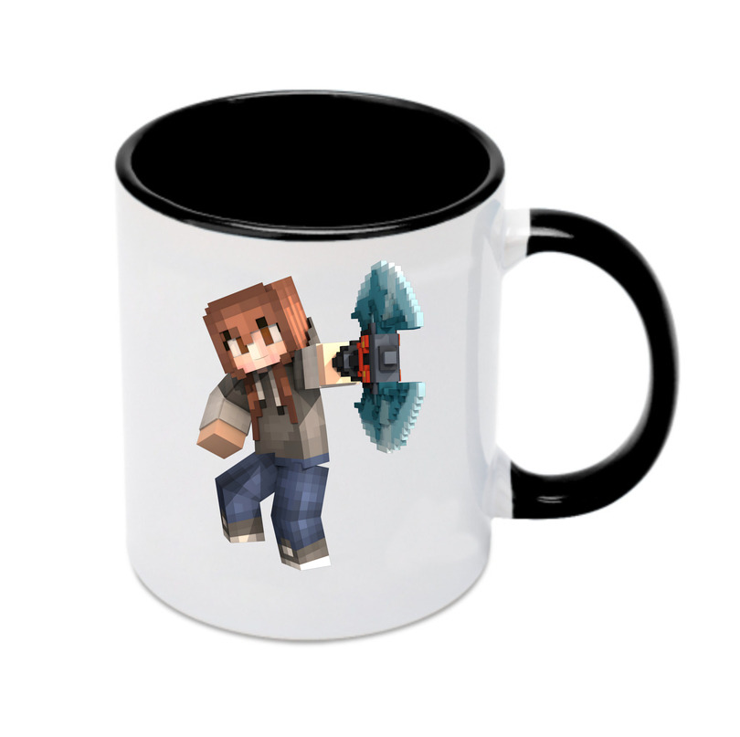（画像用） マインクラフト ブロックの世界 Minecraft MC Block world カラーマグカップ