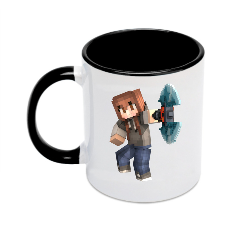 （画像用） マインクラフト ブロックの世界 Minecraft MC Block world カラーマグカップ