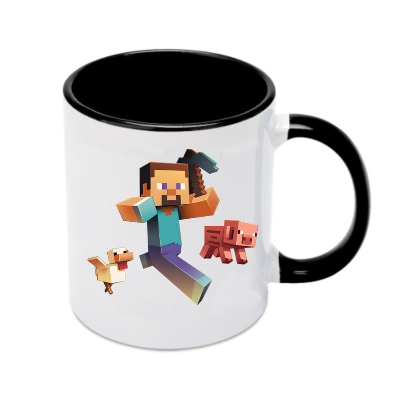 （画像用） マインクラフト ブロックの世界 Minecraft MC Block world カラーマグカップ