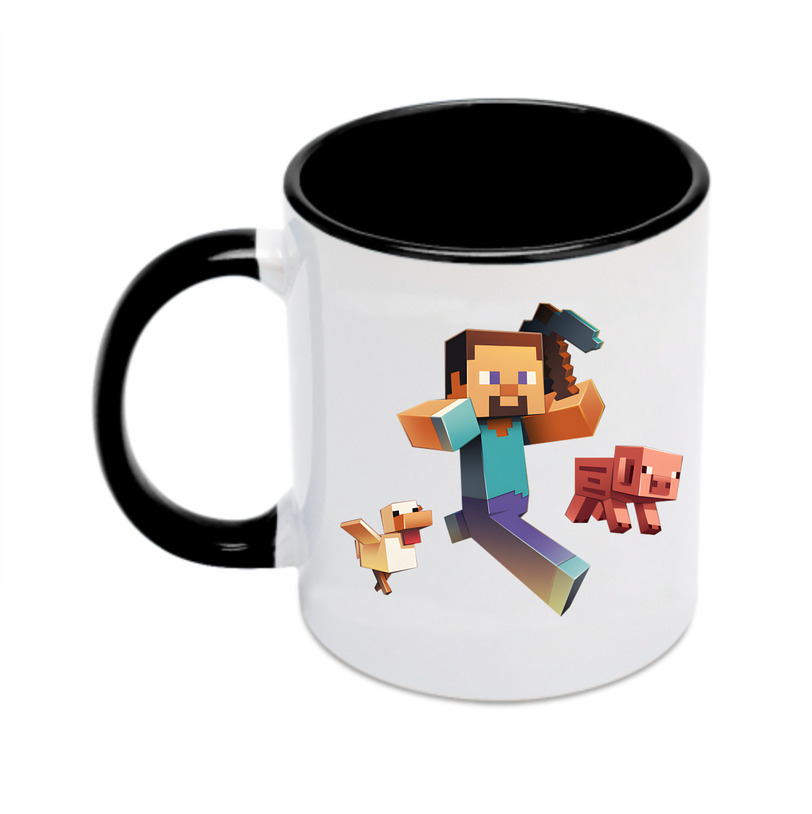 （画像用） マインクラフト ブロックの世界 Minecraft MC Block world カラーマグカップ